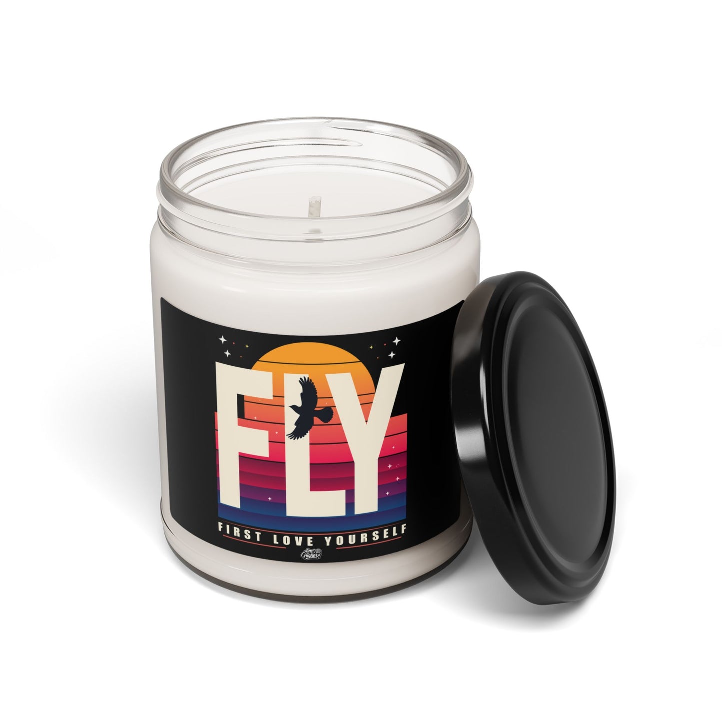 Scented Soy Candle - 'FLY' - First Love Yourself - Relaxing Home Fragrance