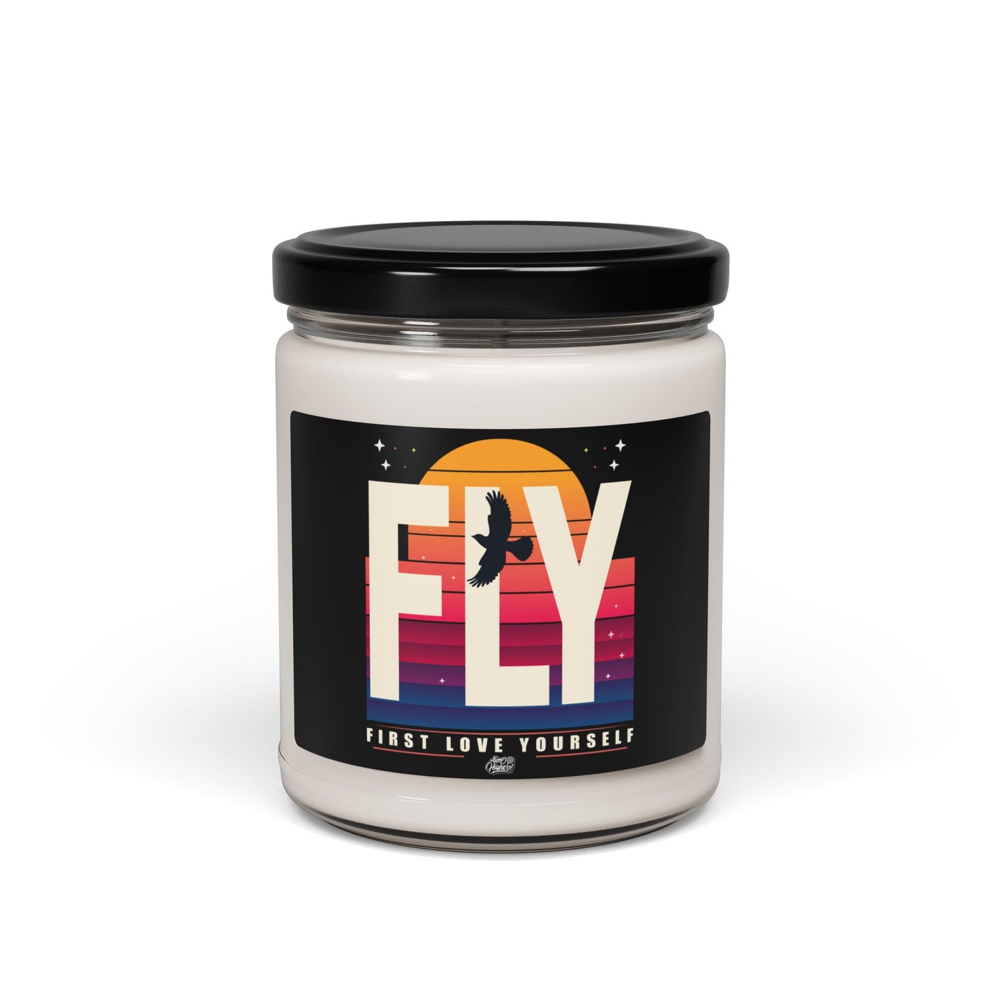 Scented Soy Candle - 'FLY' - First Love Yourself - Relaxing Home Fragrance